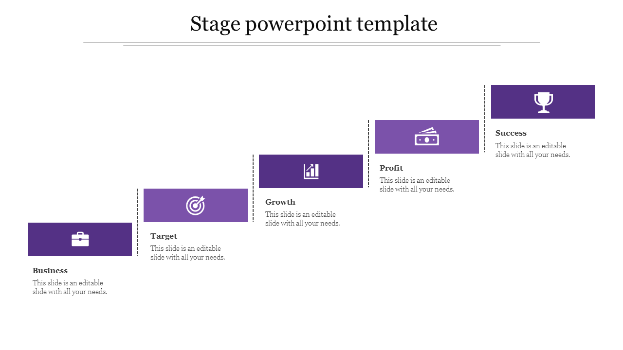 stage powerpoint template-5-Purple